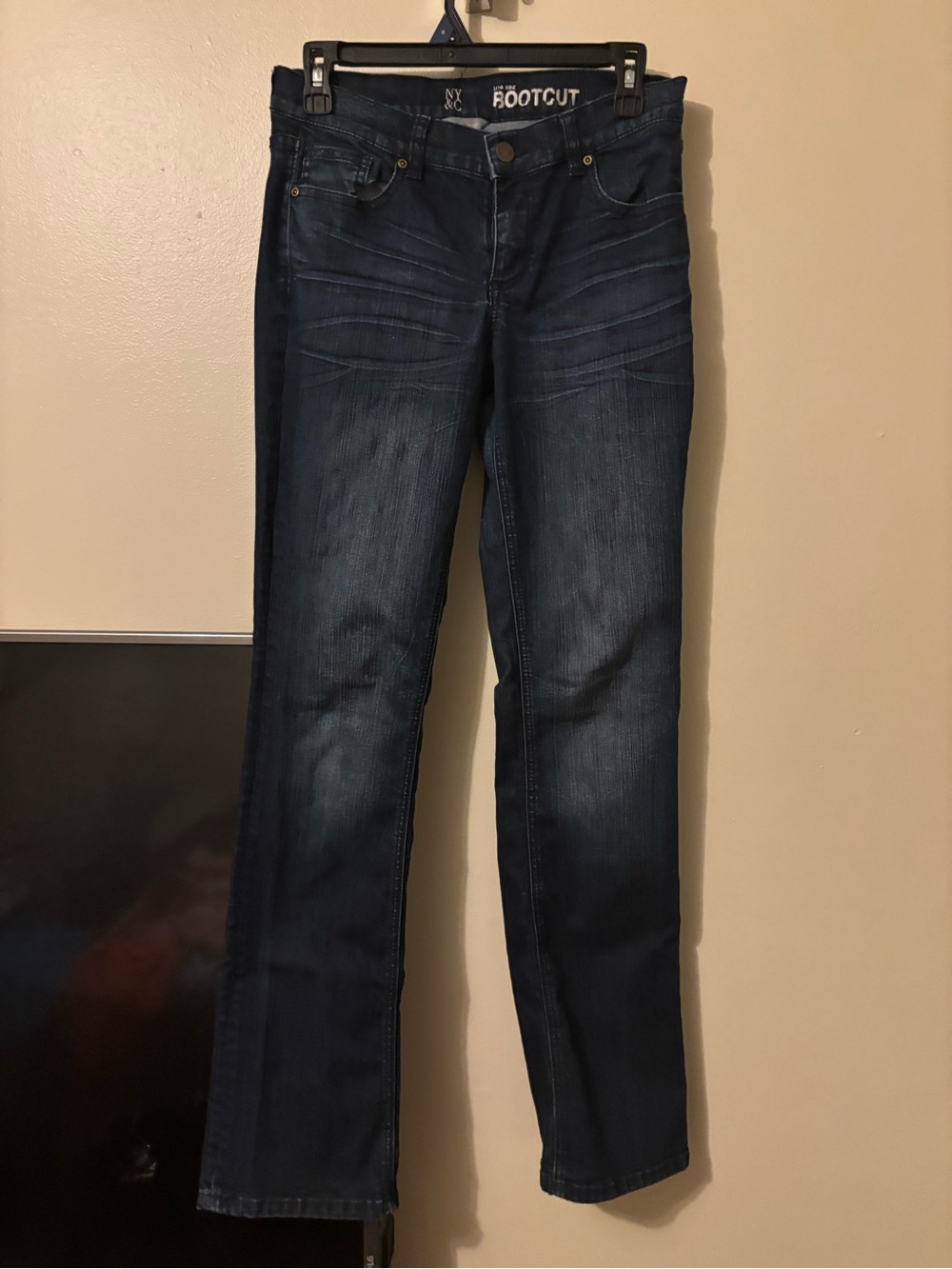 New York & Company Dark Indigo Bootcut Jeans